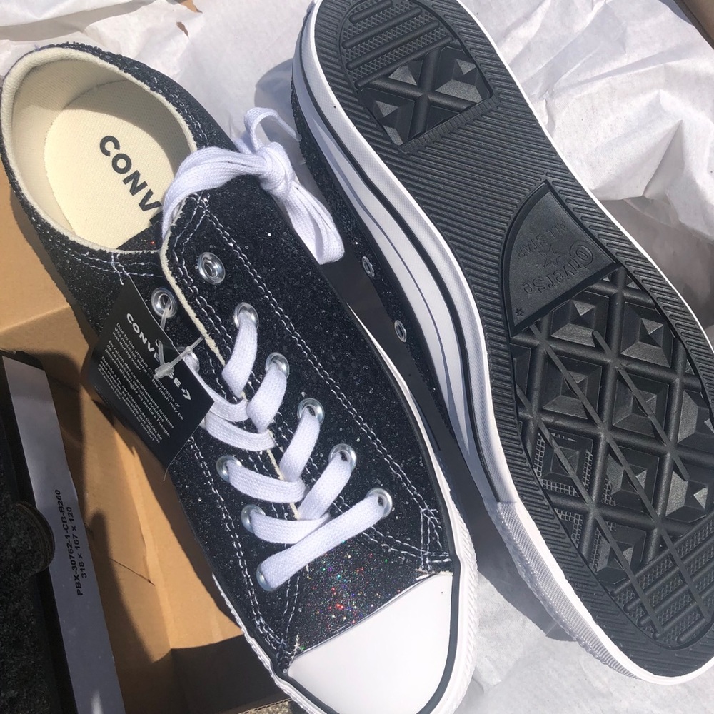 Multi colored glitter Converse sneakers price firm - Picture 15 of 15